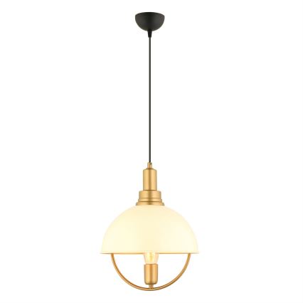 Hängeleuchte MONZA an Kabel 1xE27/40W/230V Ø 30 cm creme/gold