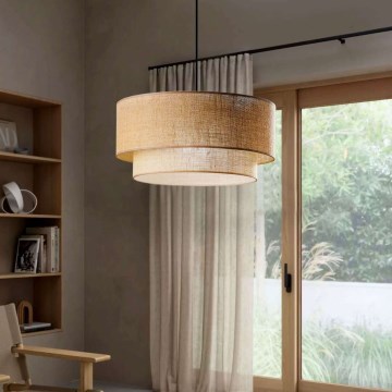 Hängeleuchte NATURA 1xE27/40W/230V braun