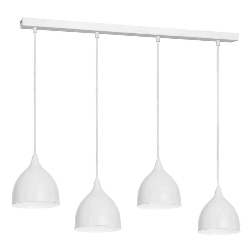 Hängeleuchte NOAK 4xE27/15W/230V grau