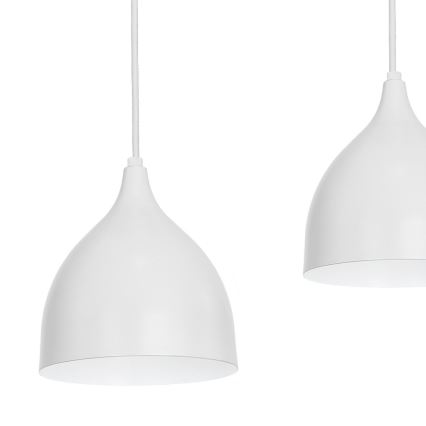 Hängeleuchte NOAK 4xE27/15W/230V grau