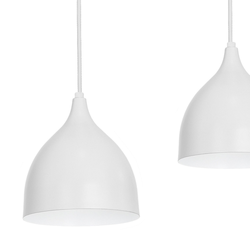 Hängeleuchte NOAK 4xE27/15W/230V grau