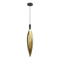 Hängeleuchte NORDIC an Kabel 1xG9/5W/230V schwarz/gold
