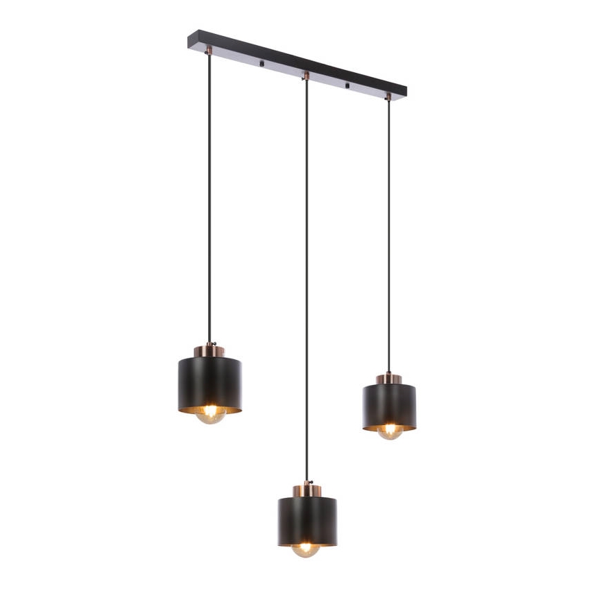 Hängeleuchte OLENA 3xE27/60W/230V schwarz