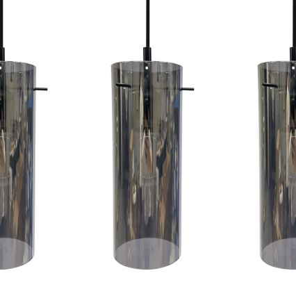 Hängeleuchte PADOVA 3xE27/15W/230V schwarz