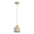 Hängeleuchte PARKLA an Kabel 1xE27/15W/230V beige/gold