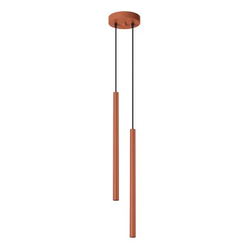 Hängeleuchte PASTELO 2xG9/8W/230V rot