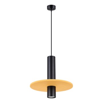 Hängeleuchte PELTA mit Kabelaufhängung 1xGU10/10W/230V, schwarz/gelb