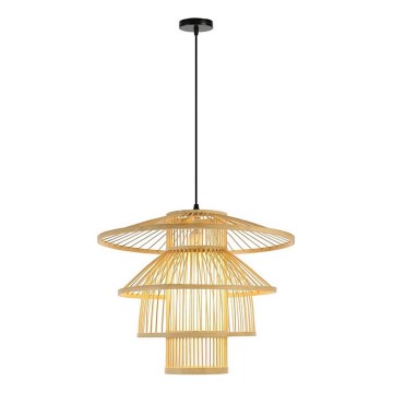 Hängeleuchte PINCHOS 1xE27/40W/230V d 50 cm Bambus