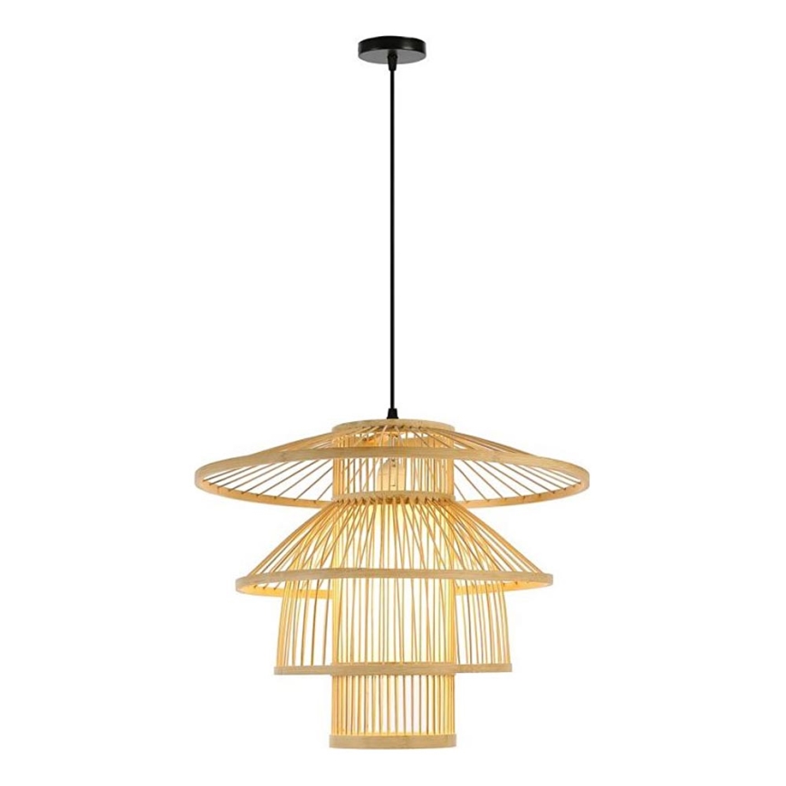 Hängeleuchte PINCHOS 1xE27/40W/230V d 50 cm Bambus