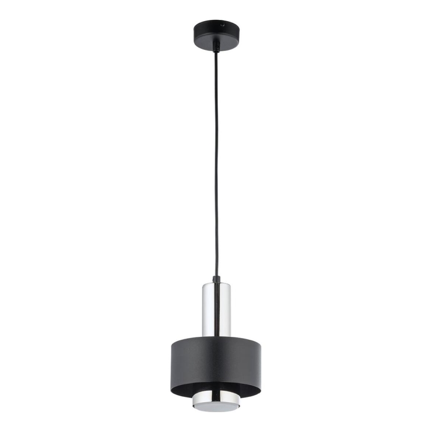 Hängeleuchte RIF LUX 1xGX53/12W/230V d 15 cm schwarz/glänzendes Chrom