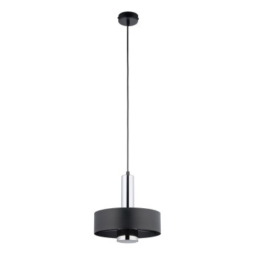 Hängeleuchte RIF LUX 1xGX53/12W/230V d 25 cm schwarz/glänzendes Chrom