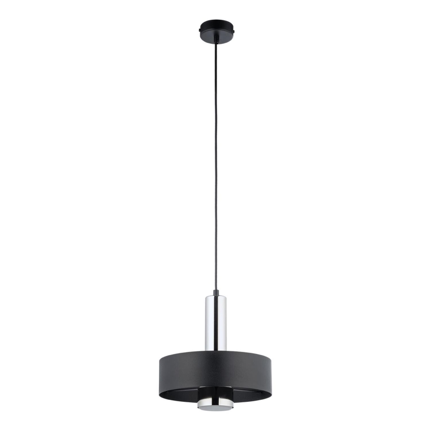 Hängeleuchte RIF LUX 1xGX53/12W/230V d 25 cm schwarz/glänzendes Chrom