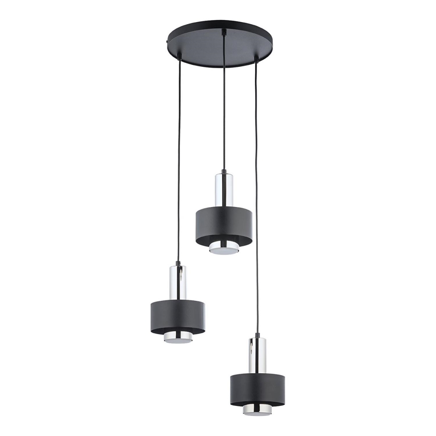 Hängeleuchte RIF LUX 3xGX53/12W/230V d 38 cm schwarz/glänzendes Chrom