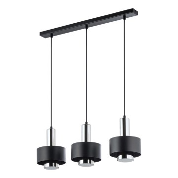 Hängeleuchte RIF LUX 3xGX53/12W/230V schwarz/glänzendes Chrom