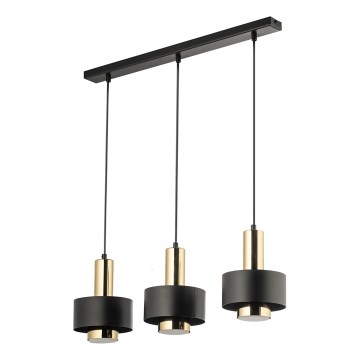 Hängeleuchte RIF LUX 3xGX53/12W/230V schwarz/golden