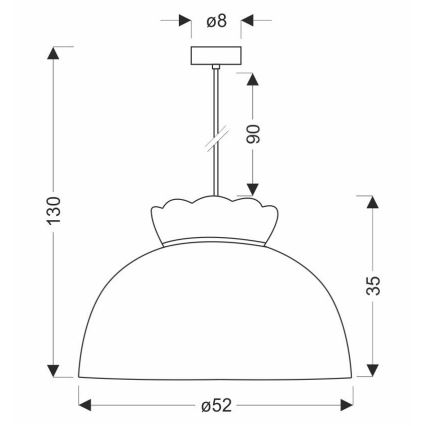 Hängeleuchte ROSSINI 1xE27/40W/230V