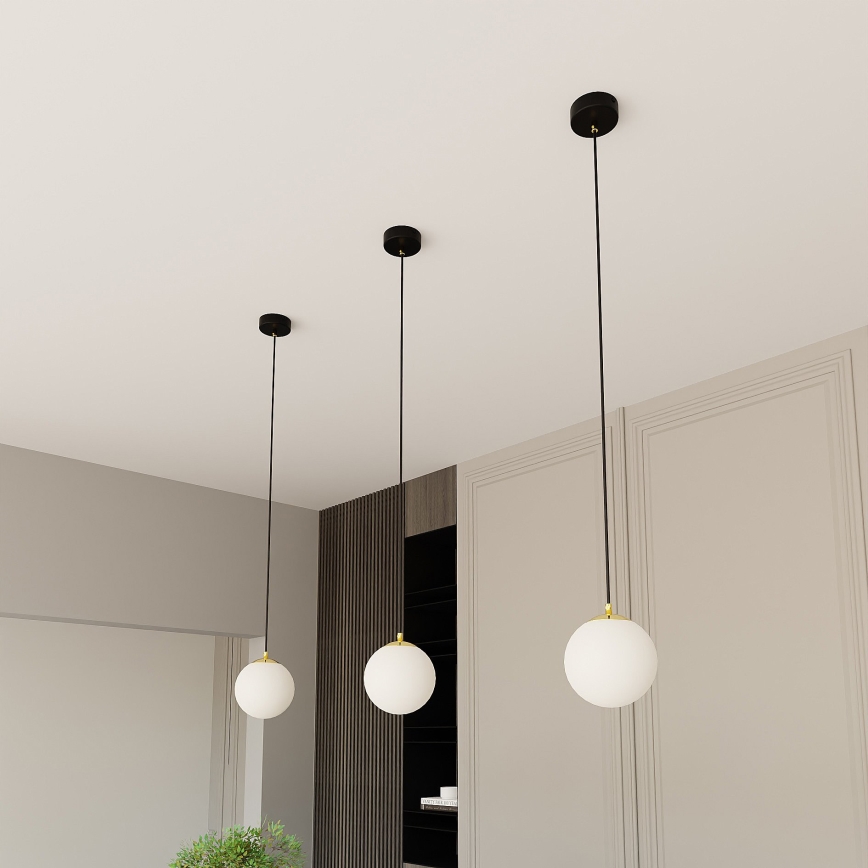Hängeleuchte ROYAL 1xE14/10W/230V d 14 cm schwarz