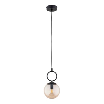 Hängeleuchte SITRO 1xE14/10W/230V schwarz/rauchig beige