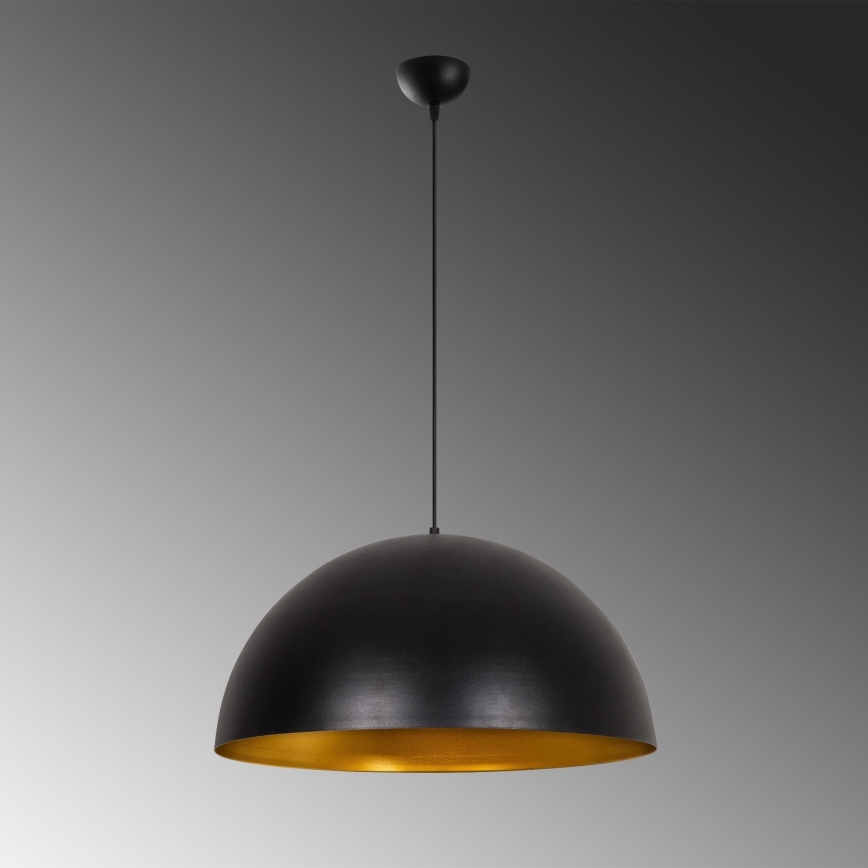 Hängeleuchte SIVANI mit Kabel 1xE27/40W/230V Ø 60 cm schwarz/kupfer