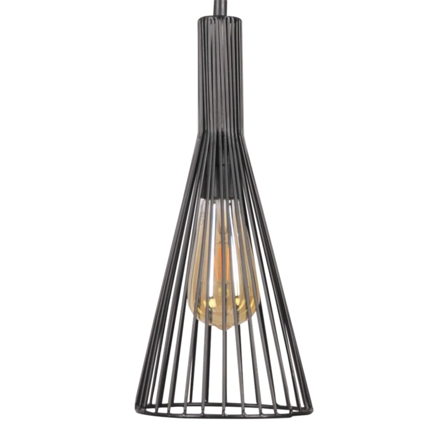 Hängeleuchte TIANA 3xE27/20W/230V schwarz