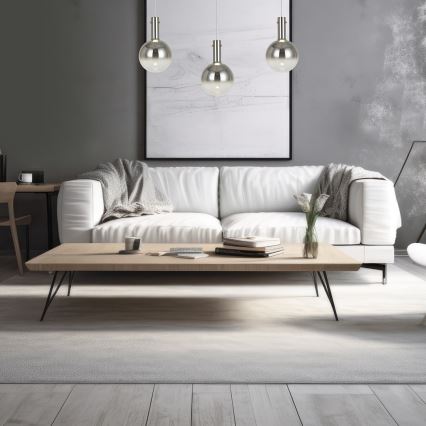 Hängeleuchte TORONTO 1xGU10/8W/230V glänzendes Chrom
