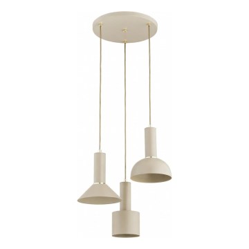 Hängeleuchte VANTI mit Kabelaufhängung 3xE27/15W/230V, beige