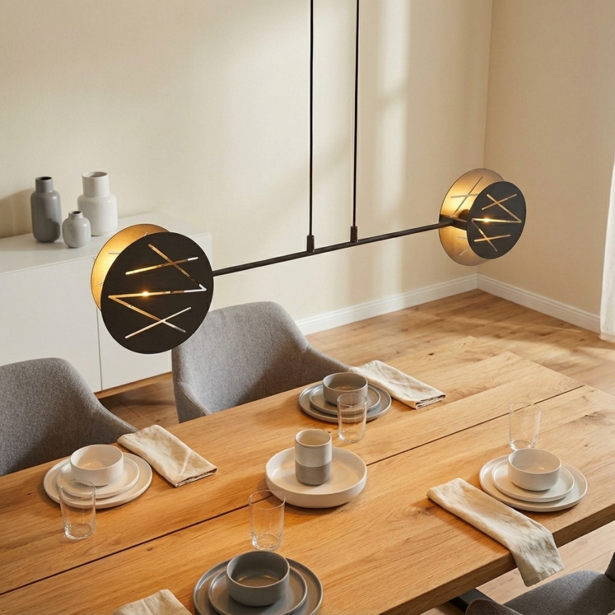 Hängeleuchte XOTIC 2xE27/15W/230V schwarz