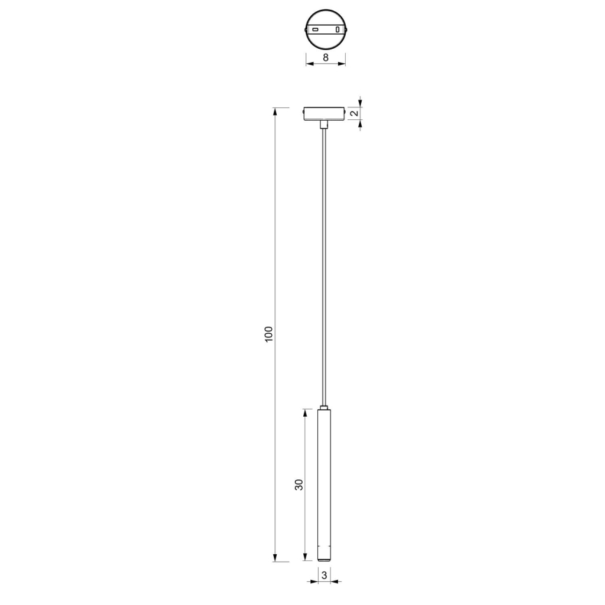 Hängeleuchte YORU 1xG9/8W/230V 30 cm schwarz