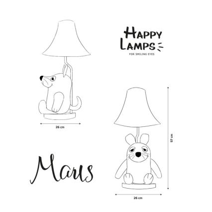 Happy Lamps - Lampada da tavolo LED per bambini MAUS LED/5,4W/230V topo