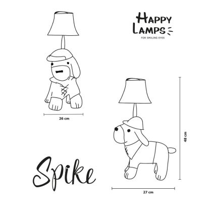 Happy Lamps - Lampada da tavolo LED per bambini SPIKE LED/5,4W/230V segugio