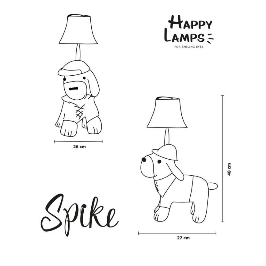 Happy Lamps - Lampada da tavolo LED per bambini SPIKE LED/5,4W/230V segugio