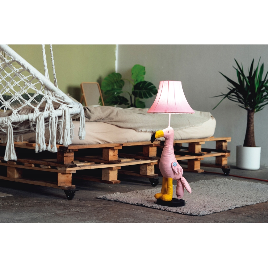Happy Lamps - Lampadaire enfant MINGO LED/5,4W/230V flamand rose