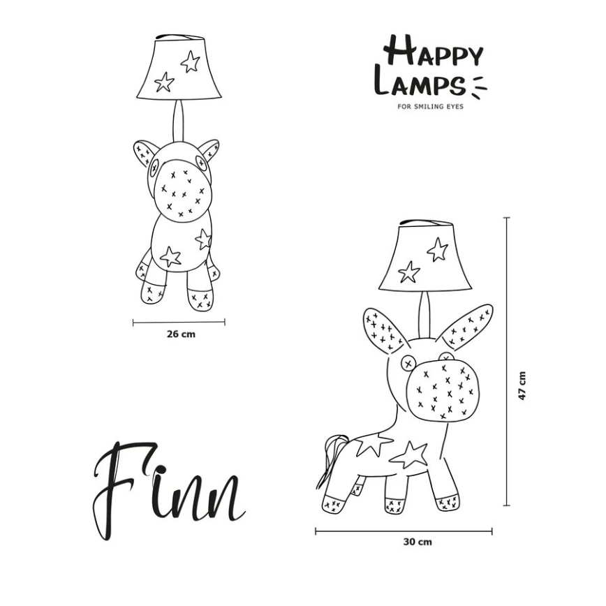 Happy Lamps - Lampe de bureau LED pour enfants FINN LED/5,4W/230V cheval