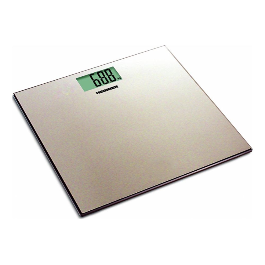 Heinner HBS-180SSGD - Pèse-personne numérique en inox, 2x AAA