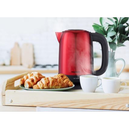 Heinner HEK-2200RDSS - Bouilloire électrique rapide 1,7 l 2200W/230V rouge/noir