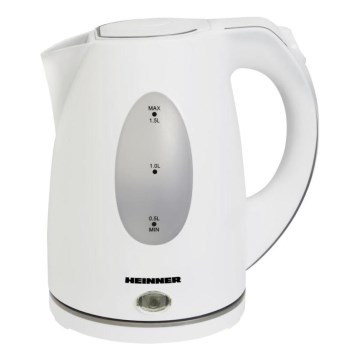 Heinner PF-47 - Elektrischer Wasserkocher 1,5 l 2200W/230V weiß