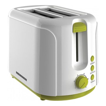 Heinner TP-750GR - 2-Schlitz-Toaster 750 W/230 V weiß/grün