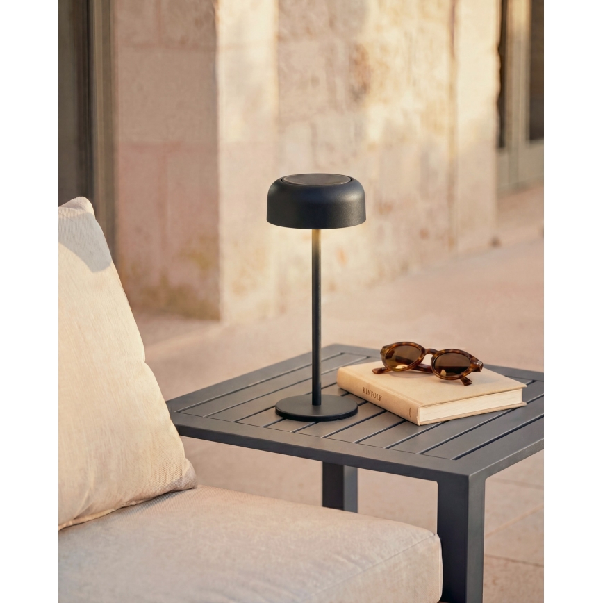 Hesperide - Lampe de table solaire LED BOLTY LED/3,7V 2600 mAh IP65 anthracite