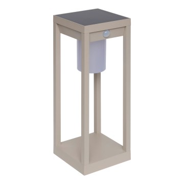 Hesperide - LED-Solarlaterne mit Bewegungs- und Dämmerungssensor PIKY LED/3,7V 2600 mAh 40 cm IP65 beige
