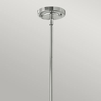 Hinkley - Lampadario a sospensione con supporto rigido AMELIA 1xE27/60W/230V cromo lucido