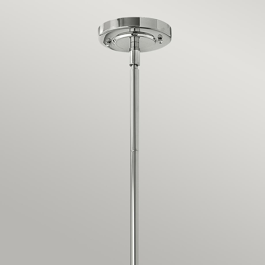 Hinkley - Lampadario a sospensione con supporto rigido AMELIA 1xE27/60W/230V cromo lucido