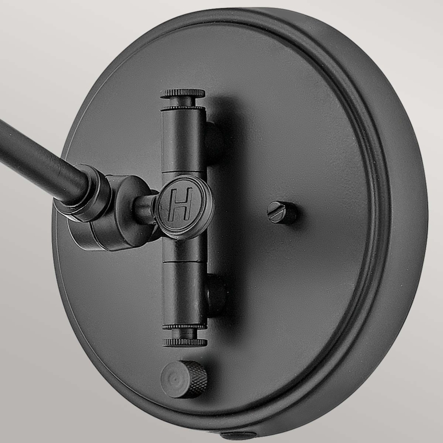 Hinkley - Spot mural ARTI 1xE27/60W/230V noir