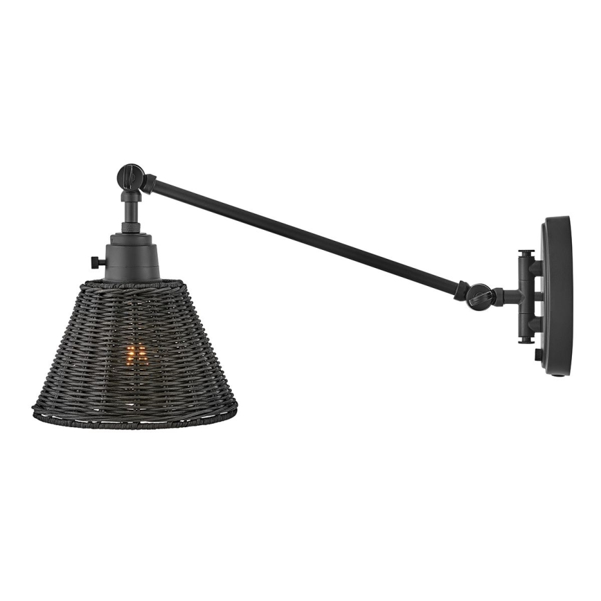 Hinkley - Faretto da parete ARTI 1xE27/60W/230V nero
