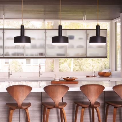 Hinkley - Lampadario su asta CEDRIC 2xE27/60W/230V Ø 33 cm oro/nero