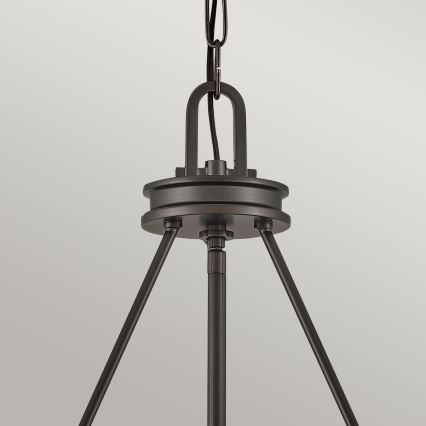 Hinkley - Kronleuchter mit Kette COLLIER 4xE14/40W/230V Ø 54,3 cm schwarz