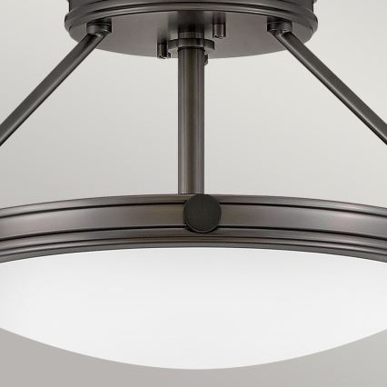 Hinkley - Lampadario da soffitto COLLIER 3xE14/40W/230V Ø 41,7 cm nero