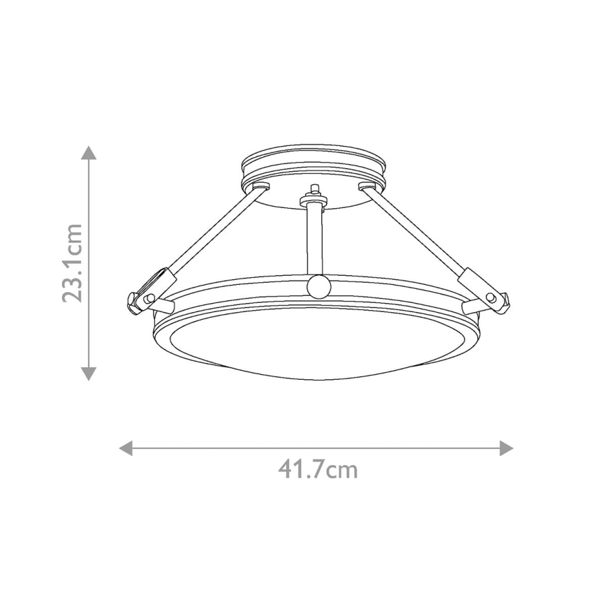 Hinkley - Lampadario da soffitto COLLIER 3xE14/40W/230V Ø 41,7 cm nero