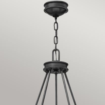 Hinkley - Kronleuchter mit Kette COLLIER 5xE27/40W/230V Ø 68,5 cm schwarz