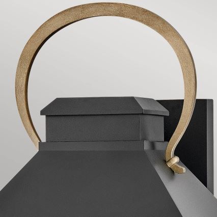 Hinkley - Applique da esterno DAWSON L 2xE14/40W/230V IP44 nero