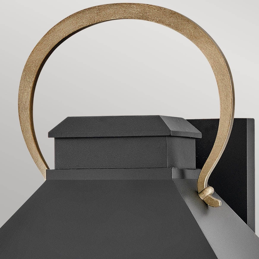 Hinkley - Applique da esterno DAWSON L 2xE14/40W/230V IP44 nero